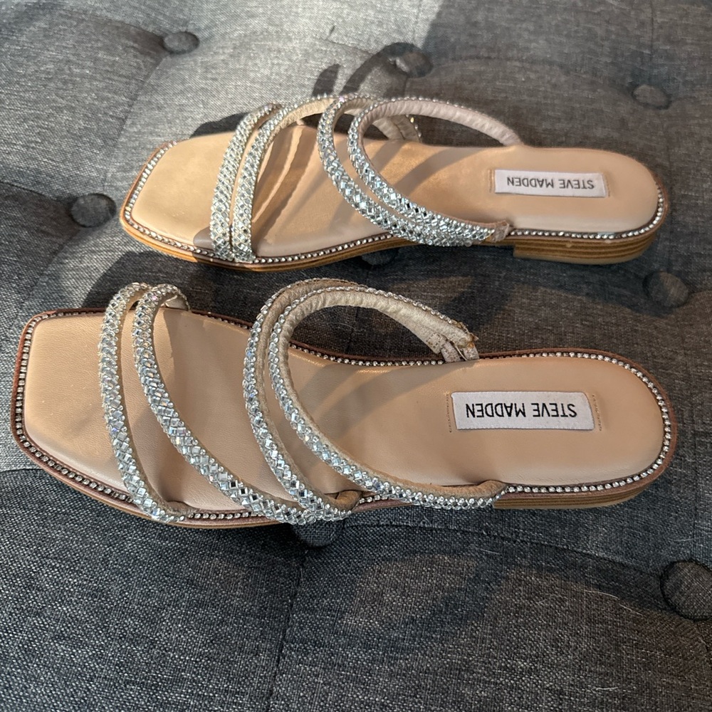 Steve Madden Rhinestone Sandals - Picture 3 of 5